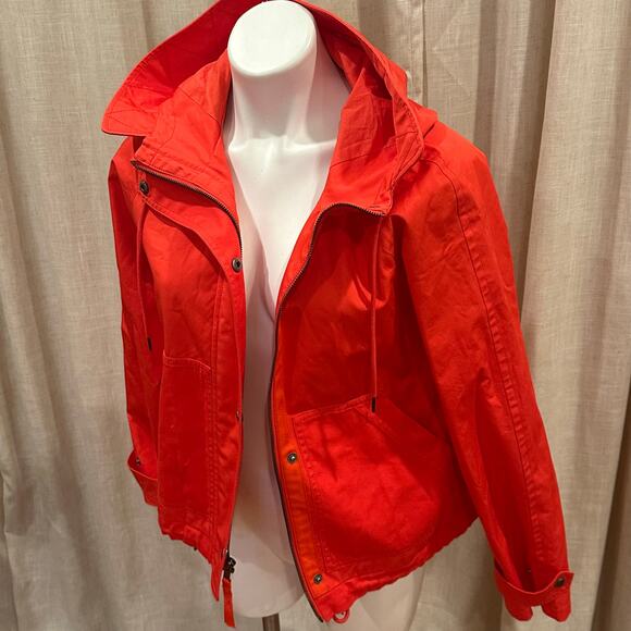 Gap Red Jacket sz XS Gap Cropped Anorak Jacket - Picture 8 of 11